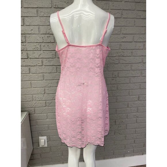 Cute Pink & Black Lace Lingerie Size L - Picture 2 of 7